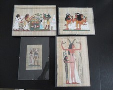 4 original ägyptische Papyrus
