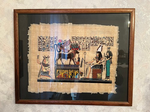Papyrus bild aus ägypten - Ägypten, /
