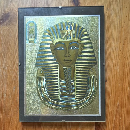 Goldene tutenchamun maske - tutenchamun, auf