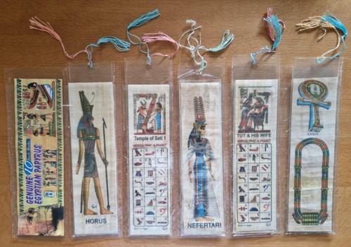 10x papyrus buchlesezeichen - 10x,