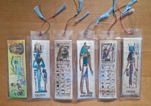 10x papyrus buchlesezeichen - 10x,