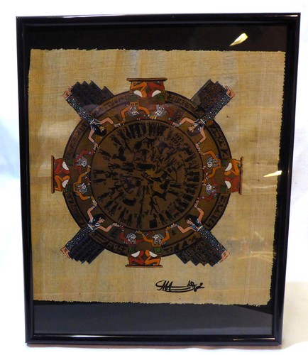 Malerei auf papyrus - auf, dentera