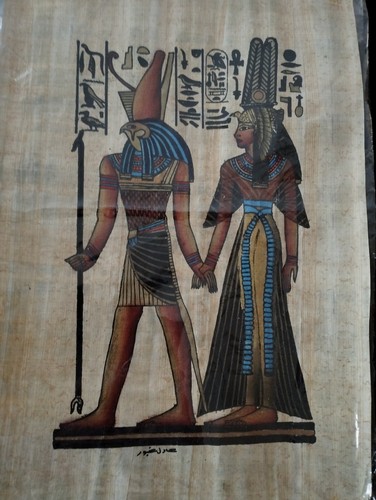 Papyrus bild original mit - original,