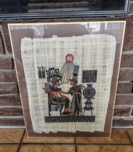 Echtes papyrus gemälde von - papyrus,