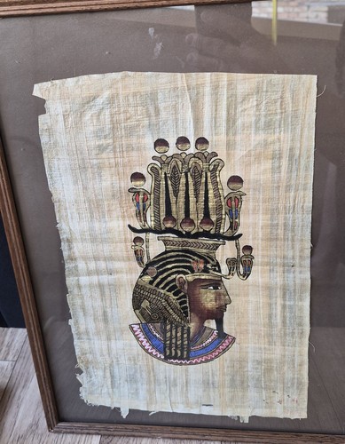 Papyrus bild pharao kopf - papyrus,