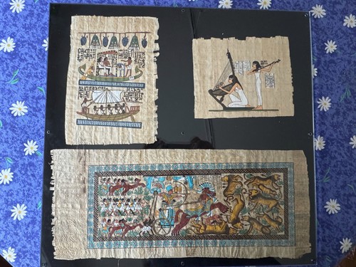 Papyrus sehr schön bemalt - , aus