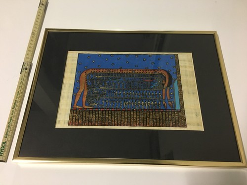 Papyrus malerei gerahmt - malerei,,