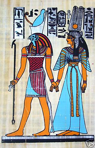 ägypten papyrus bild 30x40 - Ägypten,