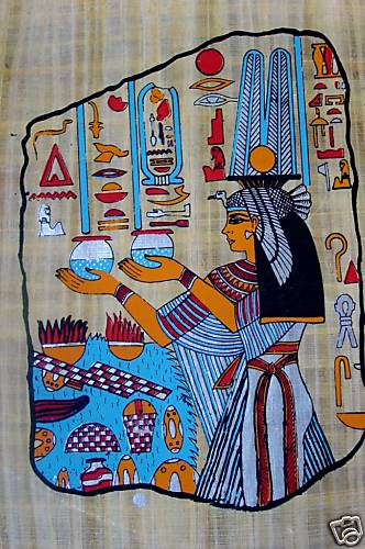 ägypten papyrus bild 30x40 - papyrus-bild,