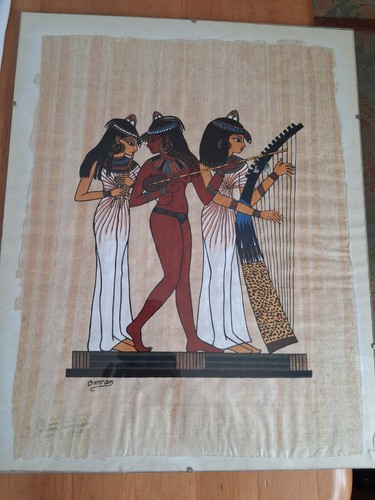 Bild papyrus ägypten - papyrus, signiert